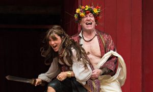 Eve Best and Clive Wood in Antony and Cleopatra